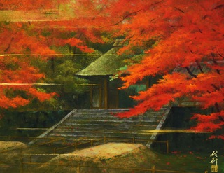 秋の法然院 530×409