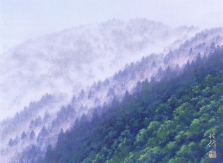 山峽清晨 455×333
