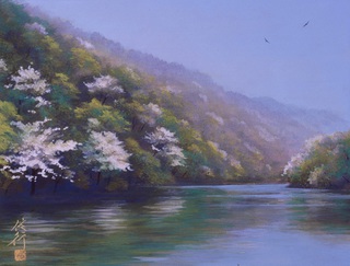 春の嵐峽 409×318