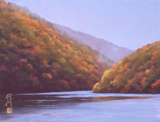 嵐峽秋映 409×318